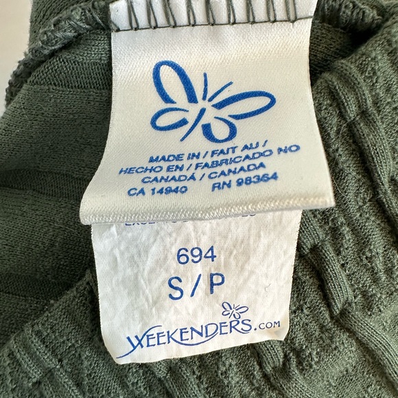 Dark green midi/maxi skirt. Size S. Elastic waist. - Picture 2 of 3